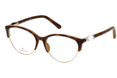 Gafas de plástico redondas Swarovski SK5338 052 oro tortuga 53-16-140 SW5338 Foto 1 de 4