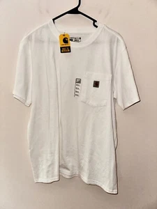 NUEVO CON ETIQUETAS CARHARTT W's Camiseta holgada peso pesado S/S bolsillo XL blanca K87-W - Imagen 1 de 3