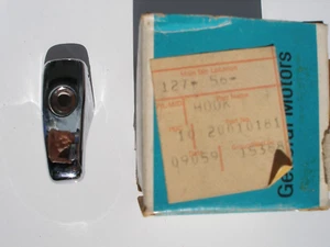 NOS GM 20010181 Chrome Coat Hook 1976-92 Chevy Buick Cadillac Pontiac Oldsmobile - Bild 1 von 9
