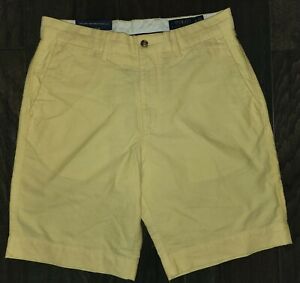 NWT Polo Ralph Lauren Men’s Yellow Chino Classic Fit 9" Shorts Polo Logo 