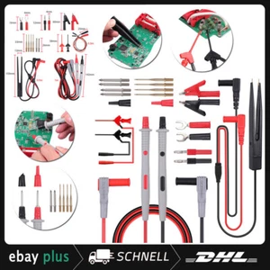 Multimeter Kabel Messleitungen Prüfkabel Set Multimeter zubehör Krokodilklemmen - Bild 1 von 18