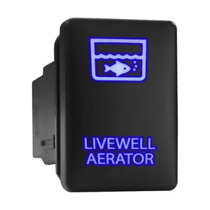 LIVEWELL BELÜFTER - LED Drucktaster Ersatz für TOYOTA (1,28 x 0,87 Zoll) blau - Bild 1 von 3
