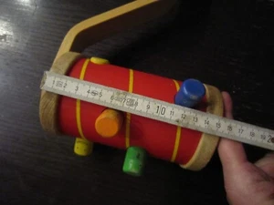 HOLZ alte Lauflern-Schiebe-o. Zieh-Stange kommen kleine Raupen raus/rein RAR alt - Bild 1 von 5