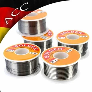 100g Lötzinn Lötdraht Löt Flussmittel Lötkolben Lötstation 0.5/0.6/0.8/1/1.5/2mm - Picture 1 of 13