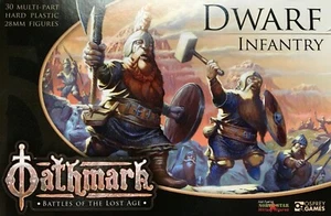 Oathmark Dwarf Infantry 28mm New • 1 Sprue • 5 Minis • Osprey Northstar - Picture 1 of 6