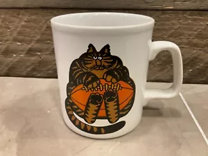 Vintage Kliban Cat Football Kiln Craft Coffee Tea Mug England - Picture 1 of 9