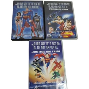 Justice League Animation Justice On Trial And Paradise Lost Dvd Region 4 - Picture 1 of 12