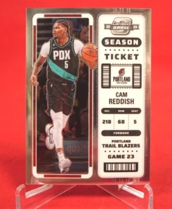 CAM REDDISH Contenders Optic Season Ticket Basketball Card 2022 #87 - Picture 1 of 2