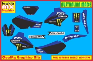 YAMAHA TTR 250 2000-2012 MX GRAPHICS KIT STICKER KIT STICKERS DECALS BUBBLE FLO - Picture 1 of 3