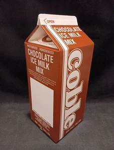 Coble Dairy Lexington NC Schokolade Eis Milch Mix Karton halbe Gallone leer unbenutzt - Bild 1 von 10