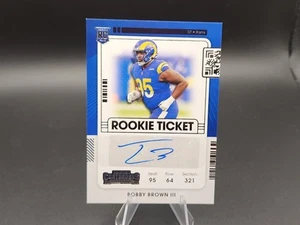 2021 Contenders Bobby Brown Rookie Ticket Auto LA RAMS - Bild 1 von 2