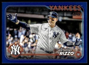 2024 Topps #184 Anthony Rizzo Royal Blue New York Yankees - Picture 1 of 2