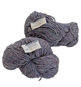 Native Wool Garn West Pond Farms 100 % Wolle lila blau grau 4 Unzen - Menge 2 - Bild 1 von 7
