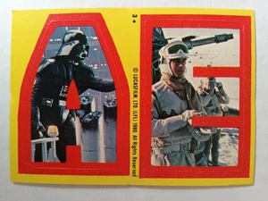 STAR WARS THE EMPIRE STRIKES BACK STICKER #3 - Darth Vader 1980 - Picture 1 of 2