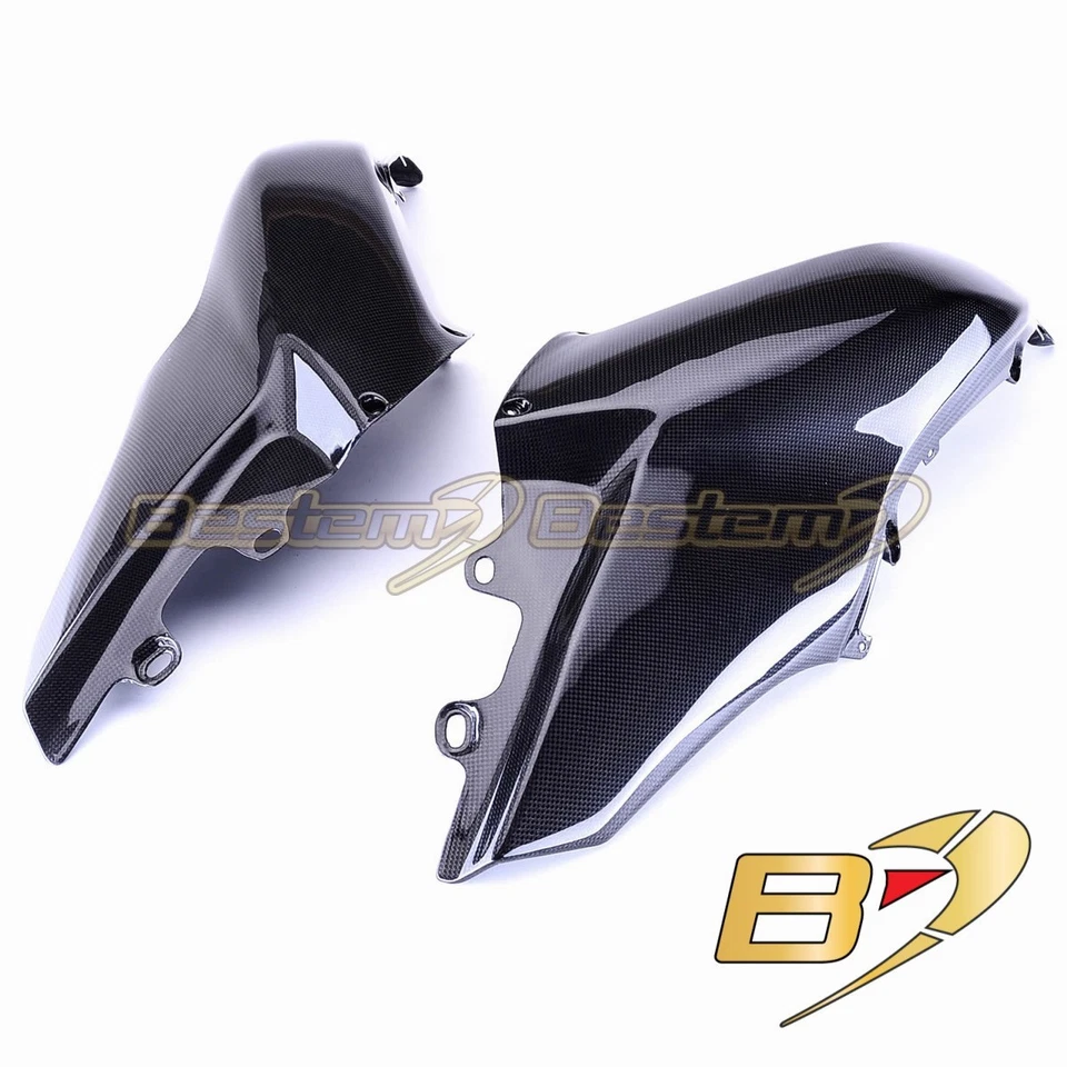 2010-2014 Ducati Multistrada 1200 Carbon Fiber Tank Side Panels Covers Fairing  - Image 1 of 4