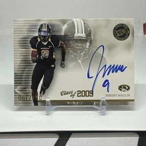 2009 Press Pass Jeremy Maclin Certified Rookie Auto /150 RC SSP MIZZOU GOLD - Picture 1 of 2