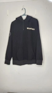 ## BEENTRILL Pullover Mesh Hoodie schwarz weiß Patch Logo Gasmaske Medium - Bild 1 von 7