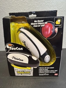 TouCan Can Opener Battery Operated  One Touch Smooth Edges Hands-free New - Picture 1 of 10