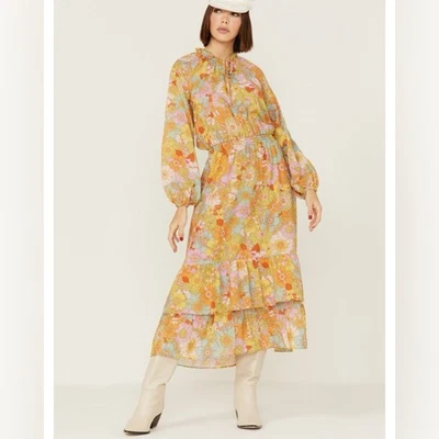 VESTIDO MIDI SHOW ME YOUR MUMU MUJER CAIT MIDI GROOVY BLOOMS M Foto 1 de 4