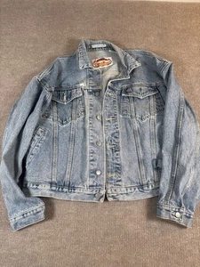 Vintage Code Bleu Denim Jacket – Size Large – Made in Hong Kong - Picture 1 of 5
