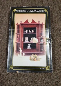 Vintage Wooden Curio Display Cabinet Kit New in Box - Picture 1 of 5