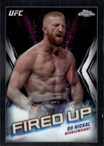2024 Topps Chrome UFC Bo Nickal #FDP-24 Fired Up 18M - Picture 1 of 2