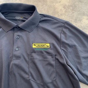 JB Hunt Shirt Herren L schwarz Kurzarm Tasche Polo Core365 Intermodal Trucker - Bild 1 von 9