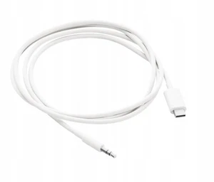 Kabel AUX 3,5mm USB C 1,2m kolor BIAŁY - Zdjęcie 1 z 2