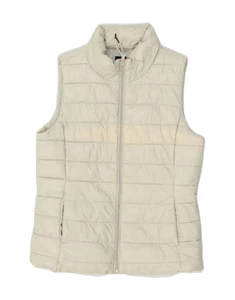 GAP Womens Padded Gilet UK 6 XS Beige Nylon QI02 - Picture 1 of 3