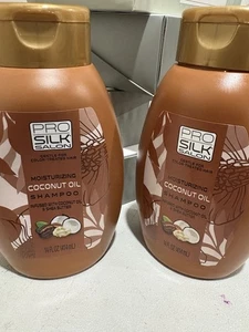 2er Pack PRO SILK SALON FEUCHTIGKEITSSPENDENDES KOKOSÖL SHAMPOO SHEABUTTER DICKES HAAR 14oz - Bild 1 von 3