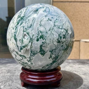 7.05LB Natural Water Grass Agate Crystal Ball Quartz Energy Ball - Bild 1 von 11