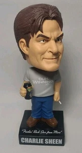 Talking "Duh Winning" Charlie Sheen Funko Bobble Head Unused - Picture 1 of 7