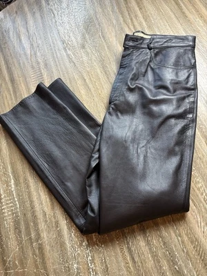 复古 Rem Garson 女式 10 码真皮半衬里靴型 — 第 1/4 张图片