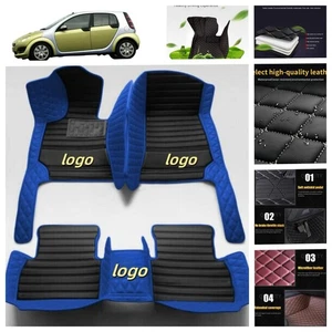For Smart Fortwo Car Floor Mats Custom Luxury Waterproof Auto Carpets Car Liners - Imagen 1 de 23