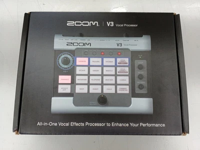ZOOM V3 Vocal Processor Multi-Effects Vocal Voice Changer w/ Box Tested Japan - Image 1 of 4