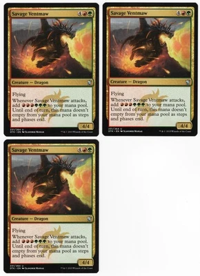 Savage Ventmaw x3 3x 2015 Dragons of Tarkir Multi-Color Unc Creature MTG NM AZ2 - Image 1 of 2
