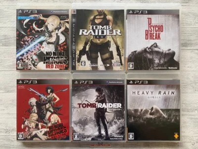 SONY PS3 No More Heroes & Tomb Raider & Psycho Break & Heavy Rain set from Japan - Image 1 of 4