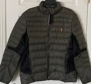 $268 NWT Mens Polo Ralph Lauren Performance Water Repel Packable Puffer Jacket - Picture 1 of 4