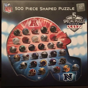 NFL 500 Piece Helmet Shaped Jigsaw Puzzle - Picture 1 of 3