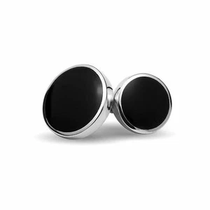 CATORS - Sterling Silver - Onyx Double Sided Cufflinks - Picture 1 of 3