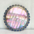 TAXCO 925 STERLING SILVER & ABALONE SHELL ROUNDEL BROOCH/PENDANT
