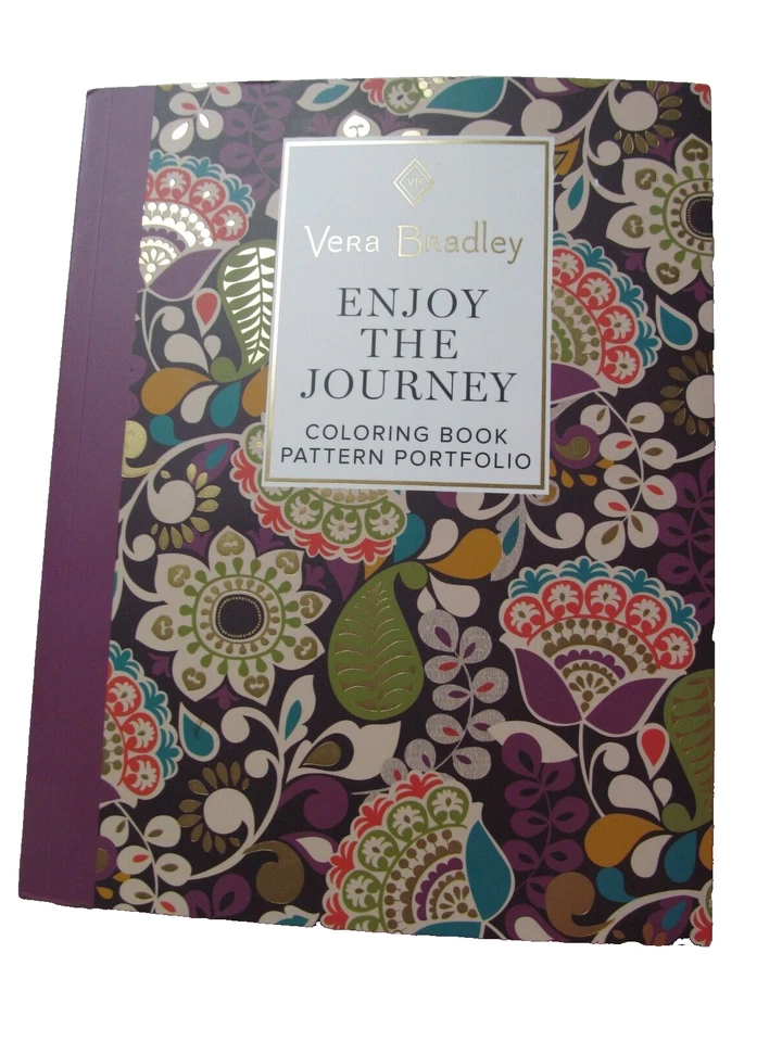 Vera Bradley Enjoy The Journey Coloring Book Pattern Portfolio 9781497203532