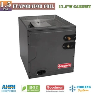 Goodman R32 1.5 Ton Evaporator Coil CAPFA1818B3 Upflow/Downflow 17.5" Cabinet - Picture 1 of 2