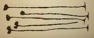 (5) 19th Century West African Iron Kissi Pennies - Primitive Tribal Money, Koli - Picture 1 of 4
