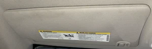13 14 15 16 DODGE DART Sun Visor Left GRAY w/ Illumination - Picture 1 of 2