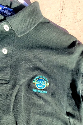 Camisa Polo Hard Rock Café De Colección Para Hombre Mediana Nueva Orleans Verde Manga Corta Foto 1 de 4