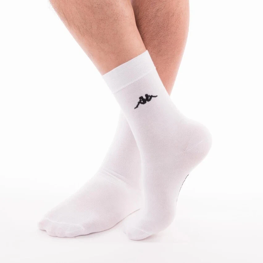 3 Paia di calzini corti da uomo donna unisex in cotone elasticizzato Kappa K546 Foto 1 de 4