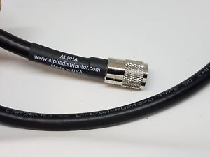 ALPHA - 75ft RG213/U COAX CABLE WITH AMPHENOL PL259s UHF MALES