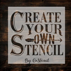 Large Custom stencils - pick your size and send us your image or text. - Picture 1 of 2