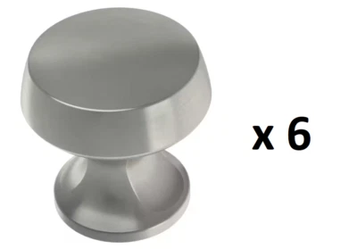 *LOT OF 6* Liberty Casual Retreat 1-1/8 in. (29 mm) Satin Nickel Cabinet Knob - Imagem 1 de 4